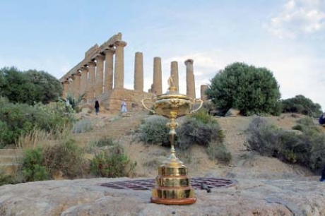 La Ryder Cup davanti al Tempio di Giunone