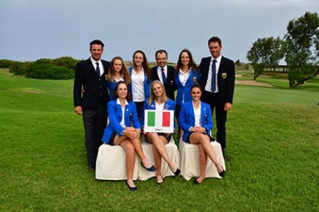 La squadra azzurra Girls