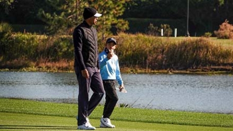 Tiger Woods e il figlio Charlie