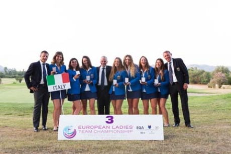 La premiazione delle Ladies azzurre