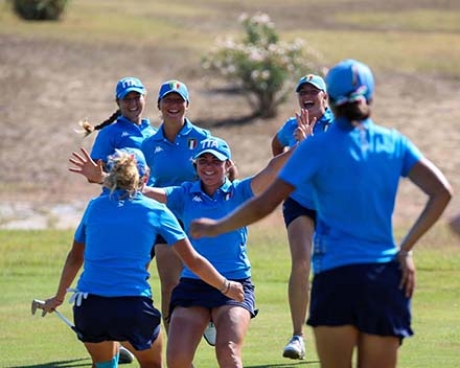 Le Ladies azzurre festeggiano all&#039;Is Molas GR