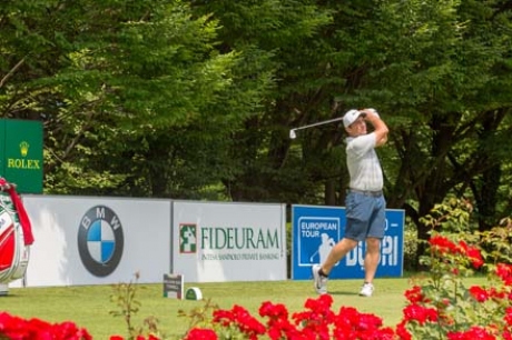 Francesco Molinari sul percorso di Gardagolf