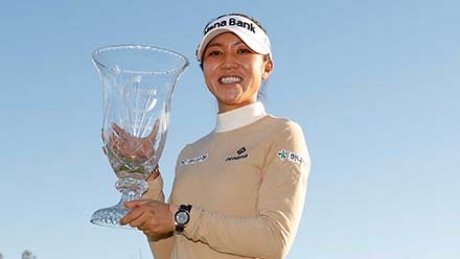 Lydia Ko con il trofeo