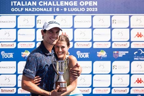 Matteo Manassero e la moglie Francesca