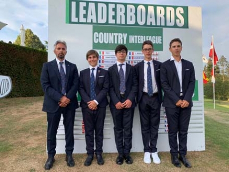 Gli azzurri vincitori al Belgian International Golf Championship Boys U14  