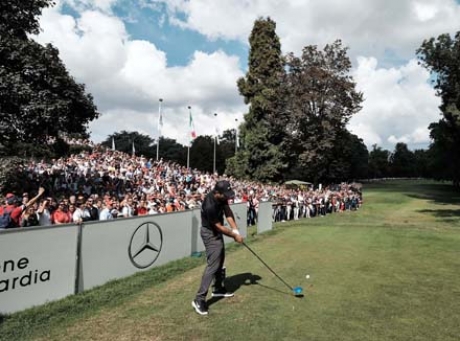 Franceso Molinari nel corso del torneo